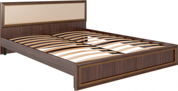 Кровать 2-спальная Беатрис М10 с мягким изголовьем (Орех Гепланкт) в Сыктывкаре