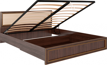 Кровать с механизмом Беатрис М11 с мягким изголовьем (Орех Гепланкт) в Сыктывкаре