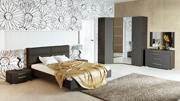Модульная спальня Наоми №1, цвет Фон серый, Джут в Сыктывкаре