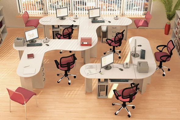 Мебель для персонала Классик для 5 сотрудников в Сыктывкаре - изображение