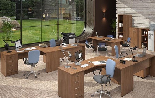 Набор мебели в офис IMAGO три стола, 2 шкафа, стеллаж, тумба в Сыктывкаре - изображение