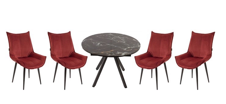 Обеденный набор стол Олимп, 4 стула Осло в Сыктывкаре - изображение
