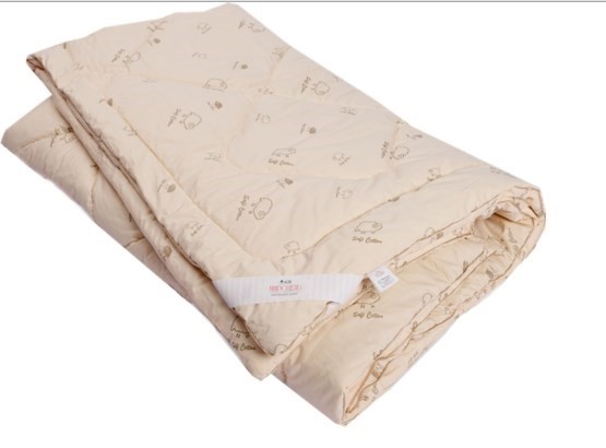 Одеяло Овечья шерсть, теплое, ПВХ, тик в Сыктывкаре - изображение