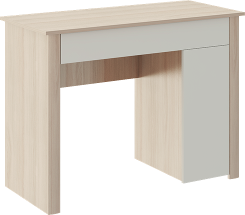 Косметический столик Глэдис М28 (Шимо светлый/Белый текстурный) в Сыктывкаре - изображение
