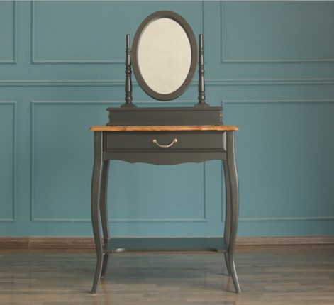 Туалетный стол Leontina с зеркалом (ST9321BLK) Черный в Сыктывкаре - изображение
