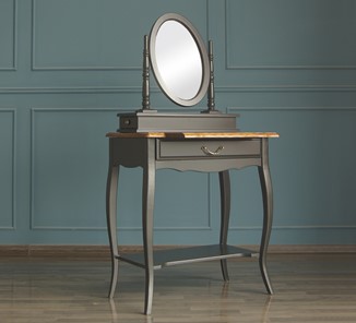 Туалетный стол Leontina с зеркалом (ST9321BLK) Черный в Сыктывкаре - предосмотр 4