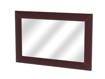 Настенное зеркало OrmaSoft 2, экокожа коричневая в Сыктывкаре