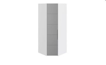 Шкаф Наоми с зеркальной левой дверью, цвет Белый глянец СМ-208.07.07 L в Сыктывкаре