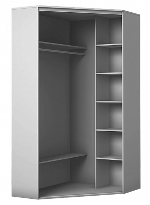 Шкаф угловой с зеркалом, 2200х1103, ХИТ У-22-4-15, Дуб Сонома в Сыктывкаре - изображение 1