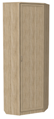 Шкаф 402 угловой со штангой, цвет Дуб Сонома в Сыктывкаре - изображение