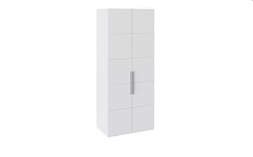 Шкаф распашной Наоми с 2-мя дверями, цвет Белый глянец СМ-208.07.03 в Сыктывкаре