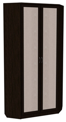 Шкаф распашной 401 угловой со штангой, цвет Венге в Сыктывкаре - изображение