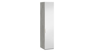 Шкаф для белья Эмбер правый СМ-348.07.002 R (Дуб Гамильтон/Белый глянец) в Сыктывкаре