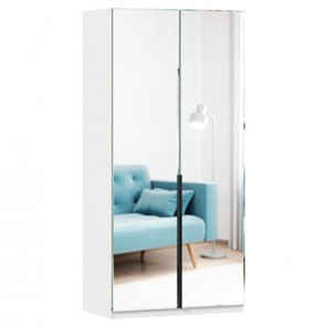 Шкаф 2х-дверный Норд ЛД 677.070.000.009 с двумя зеркалами, Белый в Сыктывкаре