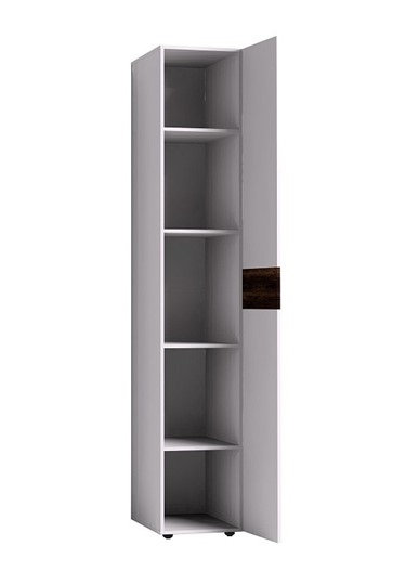 Шкаф для одежды Норвуд 55, Белый-Орех шоколадный в Сыктывкаре - изображение 1