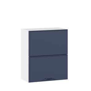 Шкаф горизонтальный на кухню 600 комбинированный Индиго ЛД 298.970.000.125, Белый/Тёмно-синий в Сыктывкаре