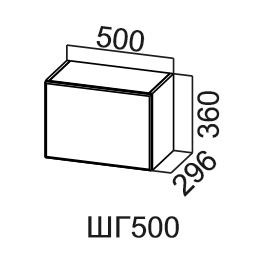 Шкаф настенный Модус, ШГ500/360, цемент светлый в Сыктывкаре
