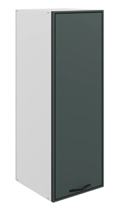 Кухонный шкаф Монако L400 Н900 (1 дв. гл.), белый/грин матовый в Сыктывкаре