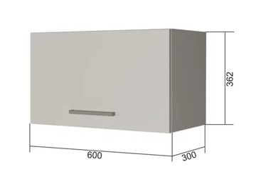 Кухонный шкаф В360, Белое гладкое Ламарти/Антрацит в Сыктывкаре