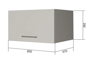 Кухонный шкаф ВГ60Г, Белое гладкое Ламарти/Белый в Сыктывкаре
