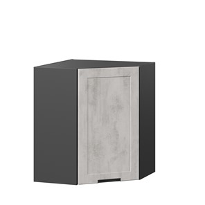 Кухонный угловой шкаф 600 Джамис ЛД 296.610.000.074, Чёрный/Белый камень в Сыктывкаре