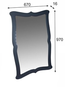 Зеркало настенное Берже 23 (серый графит) в Сыктывкаре - предосмотр 6