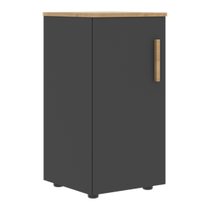 Низкий шкаф колонна с левой дверью FORTA Графит-Дуб Гамильтон  FLC 40.1 (L) (399х404х801) в Сыктывкаре