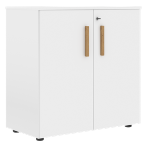 Низкий шкаф широкий с малыми дверцами FORTA Белый FLC 80.1(Z) (798х404х801) в Сыктывкаре