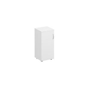 Шкаф для документов низкий узкий закрытый Комфорт КФ, белый премиум (40x38x84) К.508 ДШ в Сыктывкаре