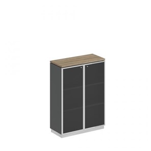 Шкаф для документов средний стекло в рамке Speech Cube (90x40x124.6) СИ 319 ДС АР ХР в Сыктывкаре
