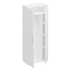 Шкаф для одежды с дополнением Комфорт КФ, белый премиум (80x38x200) К.531 ДШ в Сыктывкаре