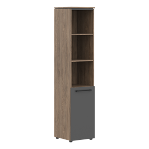 Шкаф колонка с глухой нижней дверью MORRIS TREND Антрацит/Кария Пальмира MHC 42.5 (429х423х1956) в Сыктывкаре