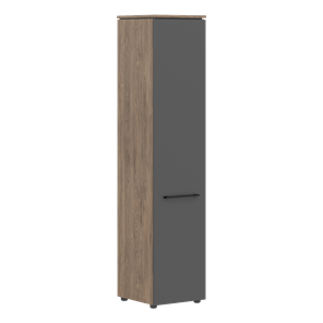 Шкаф с высокий  глухой дверью MORRIS TREND Антрацит/Кария Пальмира MHC 42.1 (429х423х1956) в Сыктывкаре