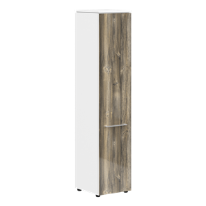 Шкаф высокий MORRIS  Дуб Базель/Белый MHC 42.1 (429х423х1956) в Сыктывкаре