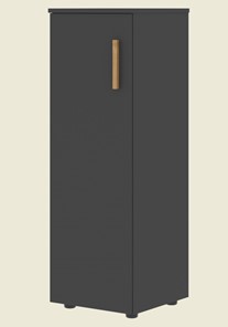 Средний шкаф колонна с глухой дверью левой FORTA Черный Графит   FMC 40.1 (L) (399х404х801) в Сыктывкаре