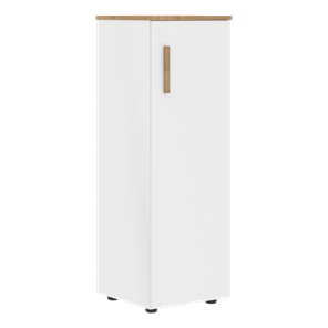 Средний шкаф колонна с правой дверью FORTA Белый-Дуб Гамильтон  FMC 40.1 (R) (399х404х801) в Сыктывкаре