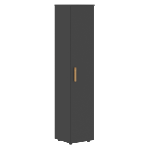 Высокий шкаф с глухой дверью колонна FORTA Черный Графит  FHC 40.1 (L/R) (399х404х1965) в Сыктывкаре