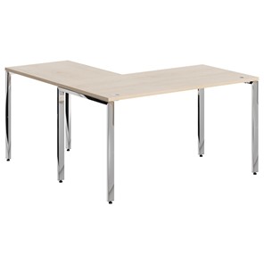 Письменный угловой  стол для персонала правый XTEN GLOSS  Бук Тиара  XGCT 1415.1 (R) (1400х1500х750) в Сыктывкаре
