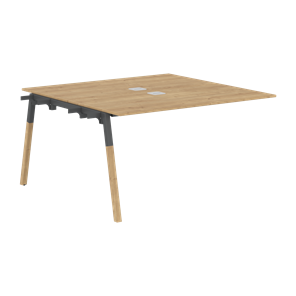Переговорный стол FORTA Дуб Гамильтон-Черный графит-Бук FIWST 1313 (1380х1346х733) в Сыктывкаре