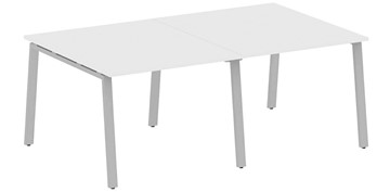 Конференц-стол для переговоров БА.ПРГ-2.1, Белый/Серый в Сыктывкаре