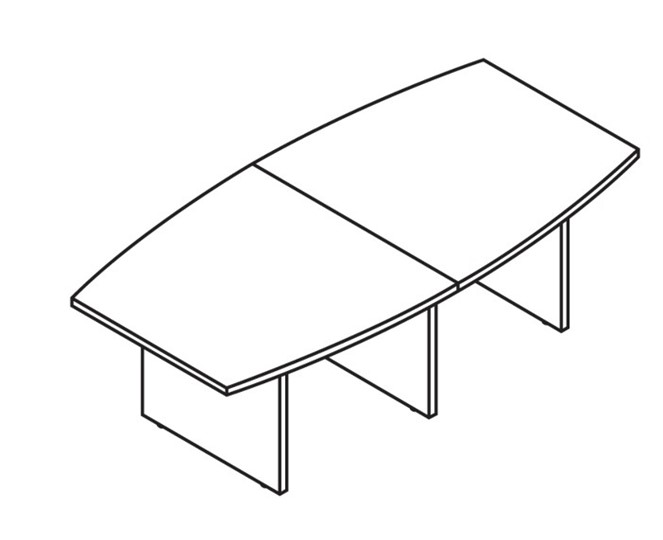 Конференц-стол MORRIS TREND Антрацит/Кария Пальмираа MCT 2412.1 (2400x1200x750) в Сыктывкаре - изображение 1