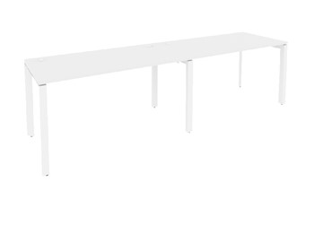 Офисный стол на металлокаркасе O.MP-RS-2.3.8 Белый/Белый бриллиант в Сыктывкаре