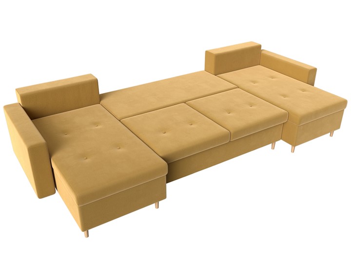 П-образный диван Белфаст, Желтый (Микровельвет) в Сыктывкаре - изображение 2
