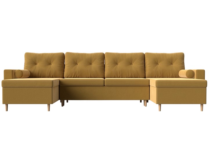 П-образный диван Белфаст, Желтый (Микровельвет) в Сыктывкаре - изображение 5