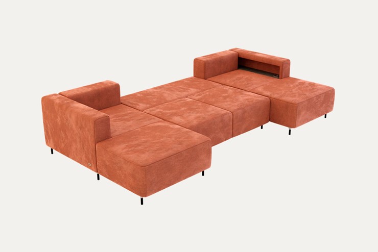 П-образный диван P-0-M П ( П1+Д5+Д2+Д5+П1) в Сыктывкаре - изображение 1