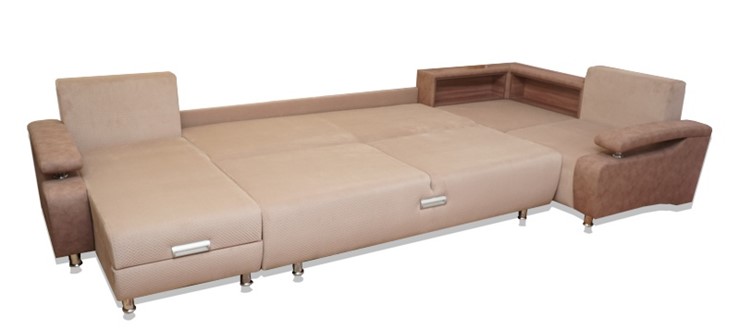 П-образный диван Престиж-15 люкс с полкой в Сыктывкаре - изображение 1