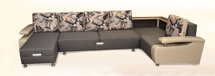 П-образный диван Престиж-15 люкс с полкой в Сыктывкаре - изображение 2