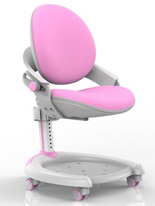 Детское растущее кресло Mealux ZMAX-15 Plus, Y-710 PN, белый металл, обивка розовая однотонная в Сыктывкаре