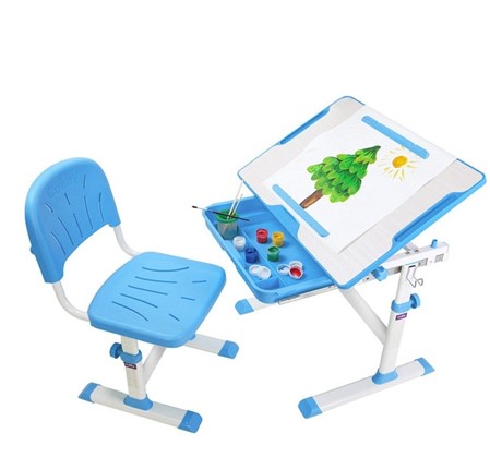 Растущая парта и стул Karo Blue в Сыктывкаре - изображение