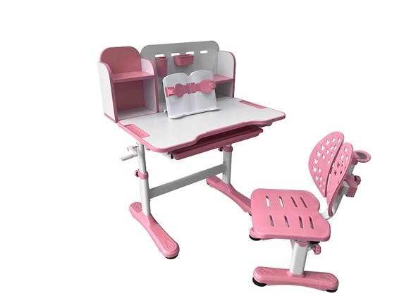Растущая парта и стул Vivo Pink FUNDESK в Сыктывкаре - изображение